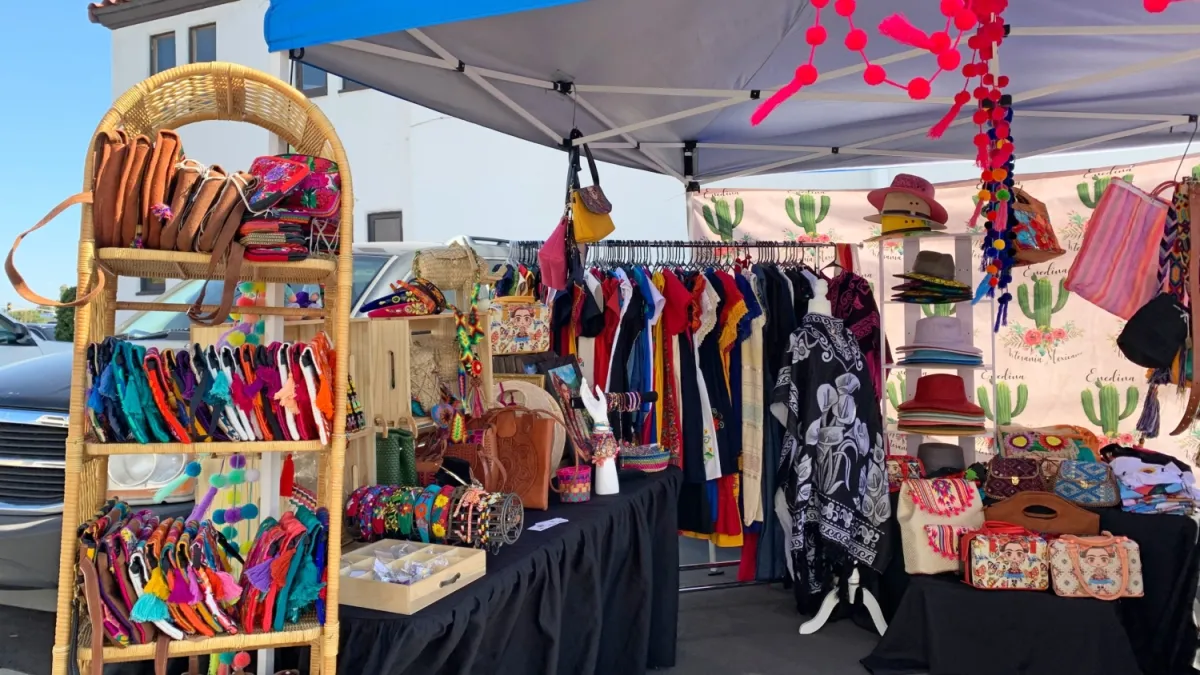 Arts and crafts vendor booth